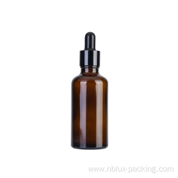 50ml Round Glass Essential Oil Bottle With Dropper